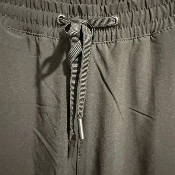 Eddie Bauer Women's Sz 8 Black Drawstring Fleece Lined Hiking Pant Zip Pockets - Picture 5 of 10